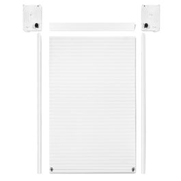 DUVER Kit Persiana Pvc Básica 1500-600/900 Sp19 Gris Blanco Negro Rulox Blanco Ancho 600