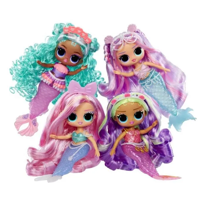 L.O.L. Surprise Poupée Tweens MERMAID Lana Marine, Poupée Sirène à Queue Changeant de Couleur avec Accessoires (Lunettes, Diadème)