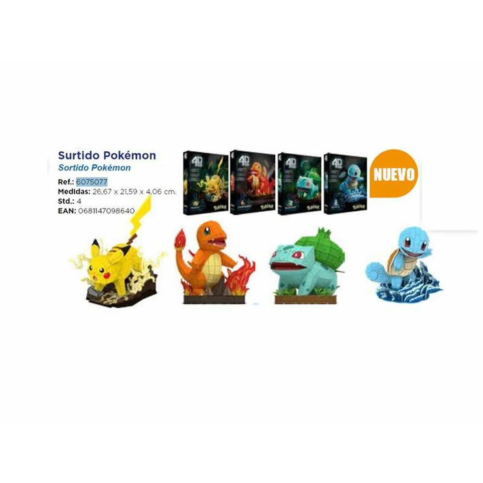 Spin Master Figura Construccion Pokemon en 4D - Modèles surtidos Spin Master Figura Construccion Pokemon en 4D - Modèles surtidos