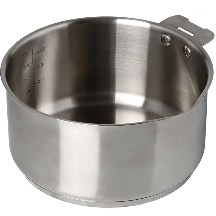 Pyrex Infinity Casserole en Inox 20 cm avec Poignée Amovible
