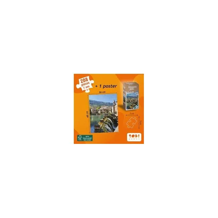Topi Games Puzzle Échappées Belles Cévennes – 208 pièces – À partir de 8 ans