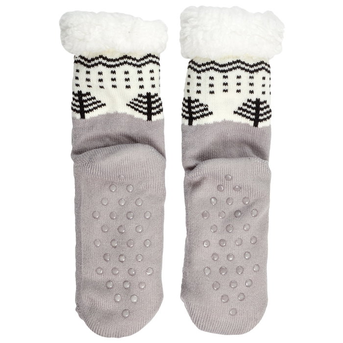 Sensly Chaussettes avec Motifs Sapins et Doublure Sherpa Taille 39/42 Sensly Chaussettes avec Motifs Sapins et Doublure Sherpa Taille 39/42