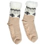 Sensly Chaussettes avec Motifs Sapins et Doublure Sherpa Taille 39/42