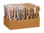 Giftdecor Ramillete de Fleurs en Osier Gris Naturel Rose Orange 15x35x5cm (Set de 48)