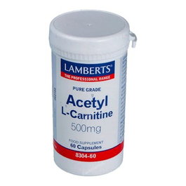 LAMBERTS L-Acetyl Carnitine 500 mg, 60 capsules