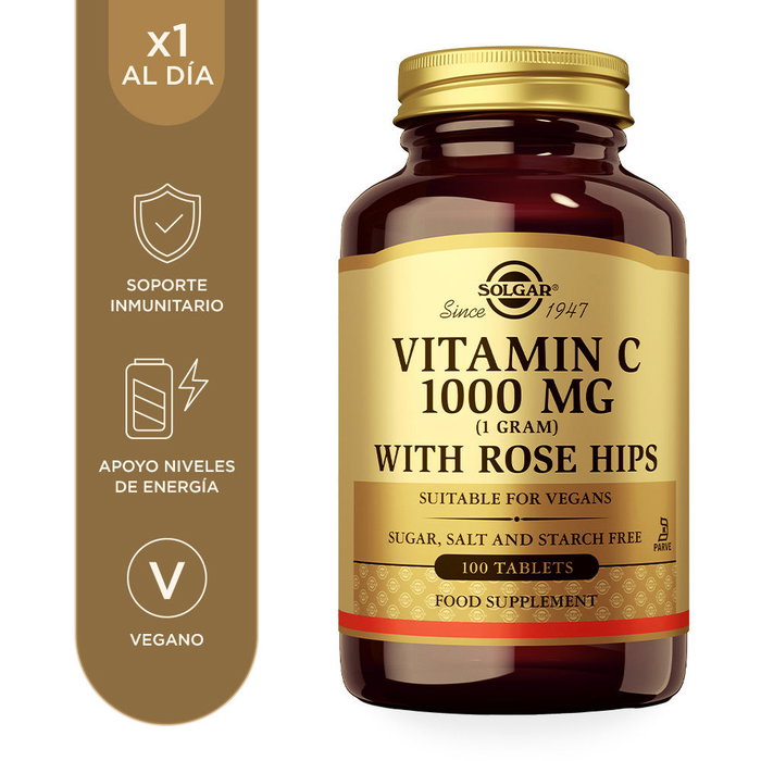 Solgar Vitamine C 1000 mg avec Rose Hips Solgar Vitamine C 1000 mg avec Rose Hips