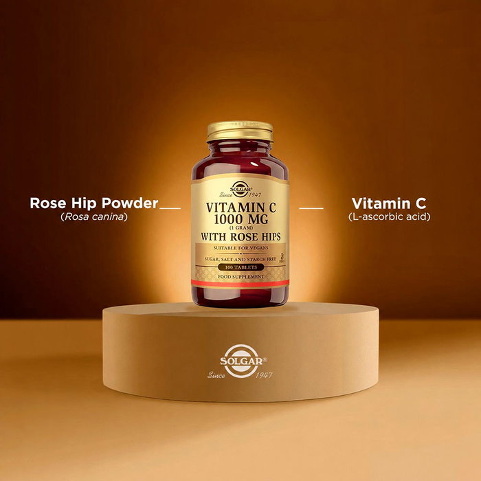 Solgar Vitamine C 1000 mg avec Rose Hips Solgar Vitamine C 1000 mg avec Rose Hips