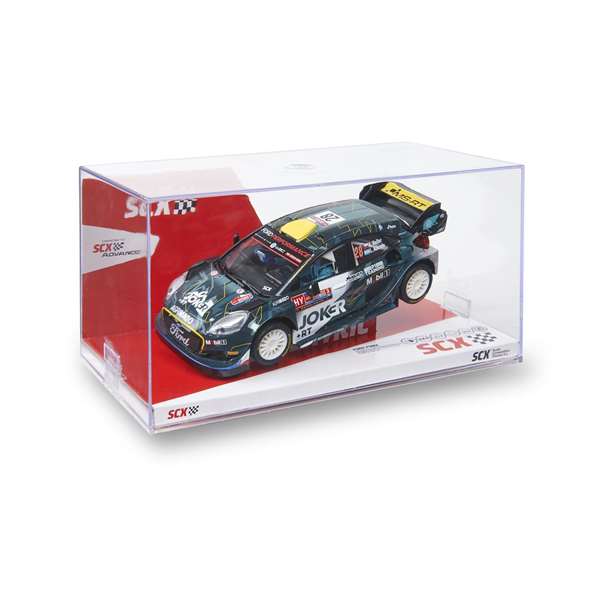 Scalextric Ford Puma WRC Joker avec phares lumineux, voiture slot racing 19x9x10 cm