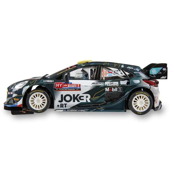 Scalextric Ford Puma WRC Joker avec phares lumineux, voiture slot racing 19x9x10 cm