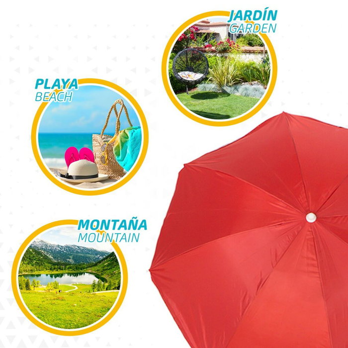 Parapluie Aktive 180 x 193 x 180 cm 180 x 180 x 180 cm 180 x 196 x 180 cm (12 Unités)