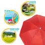 Parapluie Aktive 180 x 193 x 180 cm 180 x 180 x 180 cm 180 x 196 x 180 cm (12 Unités)