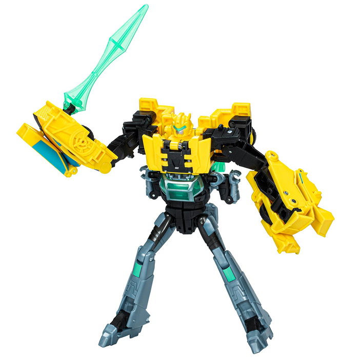 Hasbro - Figurines Cyber-Combiner interactives Transformers EarthSpark Bumblebee et Mo Malto - Jouet pour enfants à partir de 6 ans