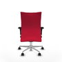 Piqueras Y Crespo Chaise Albacete Confidente Rouge avec Mécanisme Synchrone et Base Aluminium