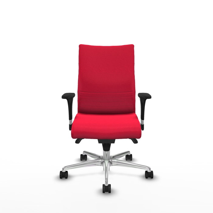 Piqueras Y Crespo Chaise Albacete Confidente Rouge avec Mécanisme Synchrone et Base Aluminium Piqueras Y Crespo Chaise Albacete Confidente Rouge avec Mécanisme Synchrone et Base Aluminium