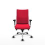 Piqueras Y Crespo Chaise Albacete Confidente Rouge avec Mécanisme Synchrone et Base Aluminium