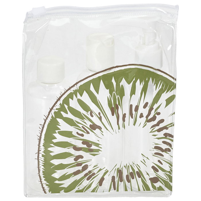 Jet Lag Kit Voyage Nécessaire et 3 Flacons Fruités Assortis
