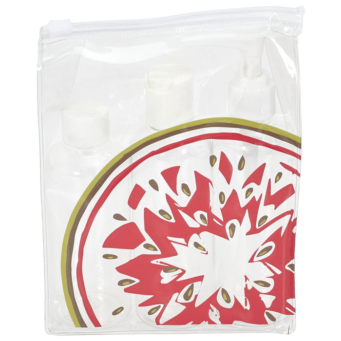 Jet Lag Kit Voyage Nécessaire et 3 Flacons Fruités Assortis