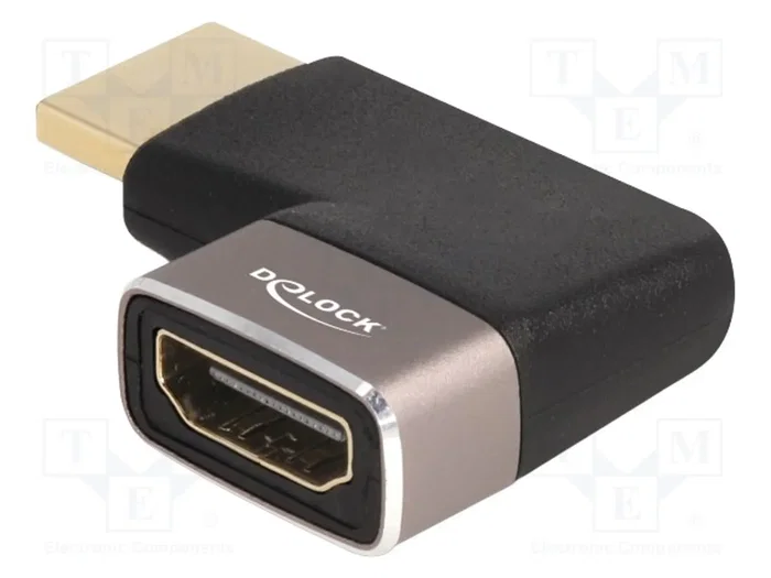 DELOCK Adaptateur HDMI socle vers prise 90° gauche/droite DELOCK Adaptateur HDMI socle vers prise 90° gauche/droite