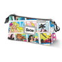 Karactermania Estuche portatodo triple barbie comic - Trousse à crayons triple compartiment motif Barbie - Dimensions 23 x 8 x 11 cm
