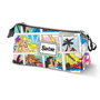 Karactermania Estuche portatodo triple barbie comic - Trousse à crayons triple compartiment motif Barbie - Dimensions 23 x 8 x 11 cm