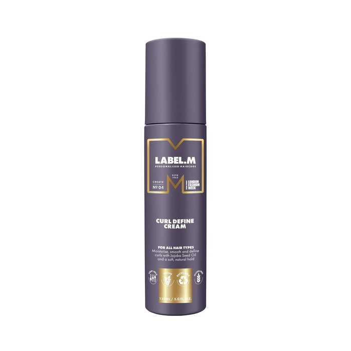Label.M Crème Coiffante Curl Define, Maintien Léger pour Boucles, Flacon 150 ml Label.M Crème Coiffante Curl Define, Maintien Léger pour Boucles, Flacon 150 ml
