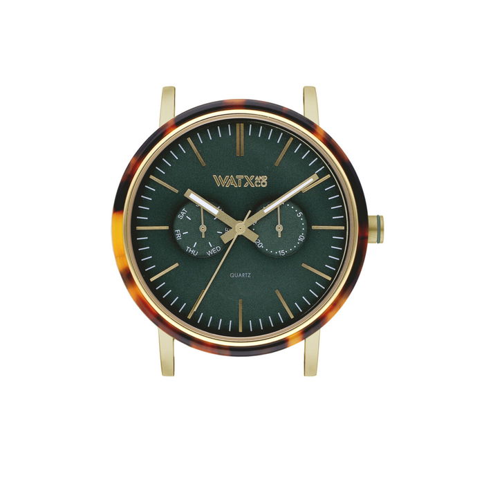 Montre Unisexe Watx & Colors WXCA2740 Vert Doré (Ø 44 mm) Montre Unisexe Watx & Colors WXCA2740 Vert Doré (Ø 44 mm)
