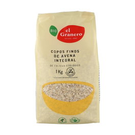 El Granero Flocons d'avoine intégrale bio fins 1 kg