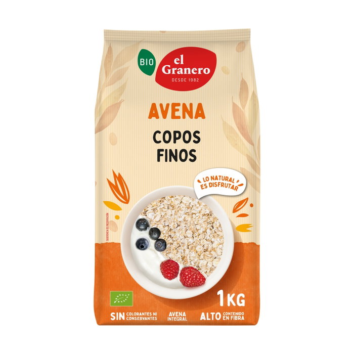 El Granero Integral Copos de Avena Integral Bio Fins 1kg El Granero Integral Copos de Avena Integral Bio Fins 1kg