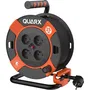 Quarx - Enrouleur électrique de bricolage 25 m avec câble H05VV-F 3G1,5mm², disjoncteur thermique, protection enfants, puissance 3000W déroulé