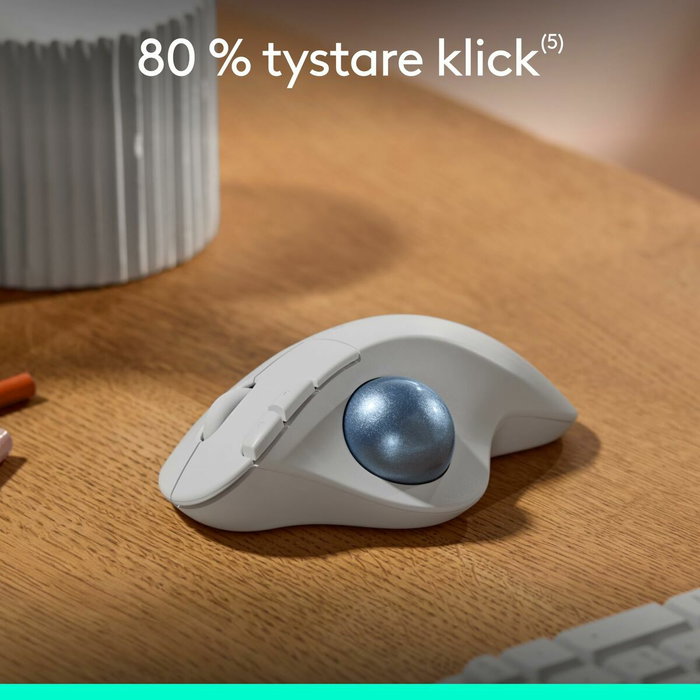 Logitech Ergo M575s - Souris trackball sans fil - Blanc cassé