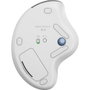 Logitech ERGO M575S Souris sans fil ergonomique avec trackball, Bluetooth et USB, blanche