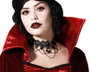 Collier noir avec chauves-souris et cœurs rouges pour déguisement de vampire