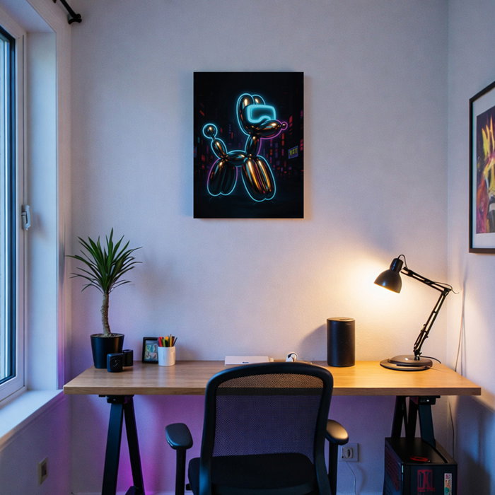 Home Deco Factory Tableau Néon LED Chien 30x40 cm Home Deco Factory Tableau Néon LED Chien 30x40 cm
