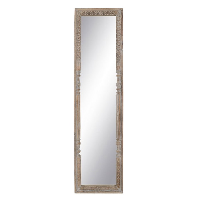 BigBuy Home Miroir sur Pied Blanc Naturel Vertical 48,26 x 7 x 183 cm