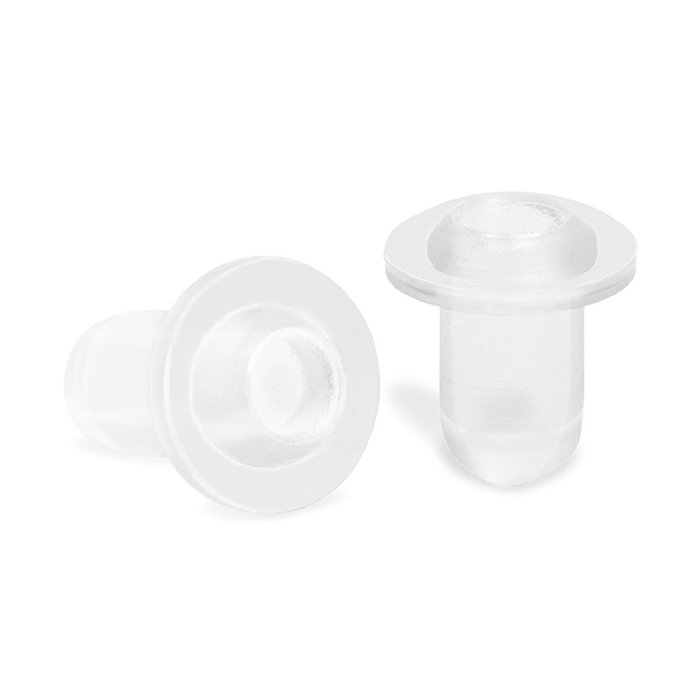 DUVER Gâchette de protection en caoutchouc transparent pour trou intérieur de 5mm, épaisseur 3mm