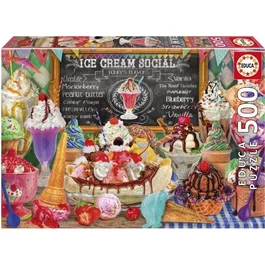 Educa Puzzle Boutique de Glaces 500 Pièces 48 x 34 cm À Partir de 10 Ans