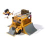 Spin Master Tech Deck SK8 Crew Playset Autobus avec Skate Park