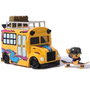 Spin Master Tech Deck Sk8 Crew Playset Autobus Ultra Sk8 6071034 - Autobus transformable en parc de skate miniature avec 3 rampes et figurine