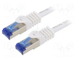 LOGILINK Cordon de raccordement Cat 6a S/FTP RJ45 1m blanc
