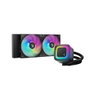 Deepcool Kit Refroidissement Liquide CPU LE240 V2 Noir R-LE240-BKAMMC-G-2 Radiateur 240mm Ventilateurs PWM LED 2x120mm Intel AMD