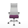 Piqueras y Crespo Chaise de Bureau Albacete Violet et Blanc
