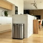 Kitchen Move Poubelle Automatique UPPER 60 L Inox Argent