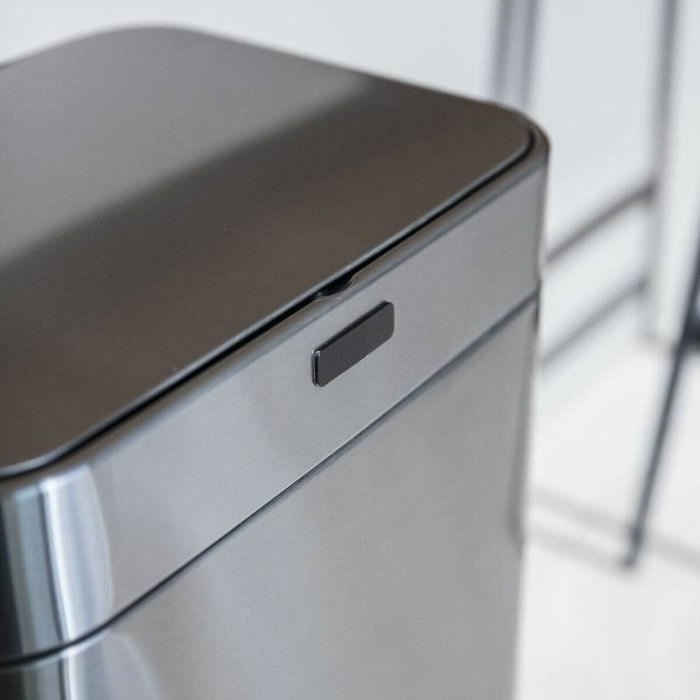 Kitchen Move Poubelle Automatique UPPER 60 L Inox Argent Kitchen Move Poubelle Automatique UPPER 60 L Inox Argent