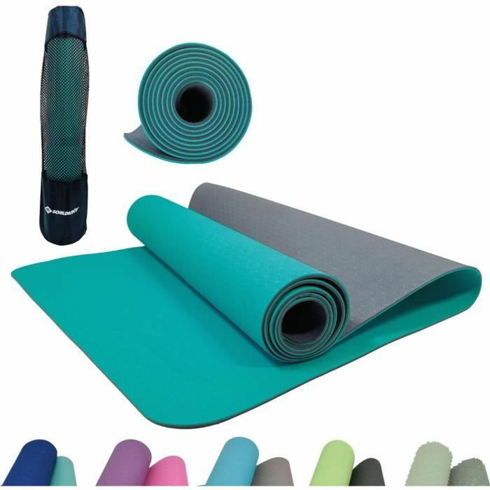 Schildkröt Tapis de yoga bicolore Bleu / Gris Schildkröt Tapis de yoga bicolore Bleu / Gris