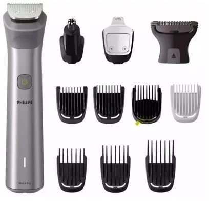 Philips MG5940/15 Tondeuse à Cheveux Sans Fil avec 12 Accessoires, Lames en Acier Inoxydable, Autonomie 120 min