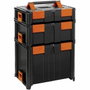 Tood Coffret professionnel emboîtable noir/orange