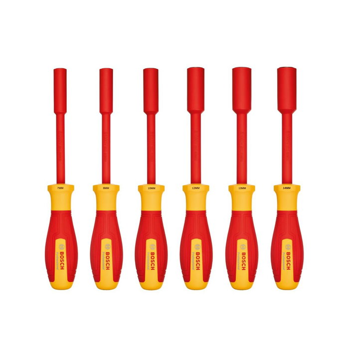 Bosch Set de clés à douilles VDE 6 pièces 7-14 mm