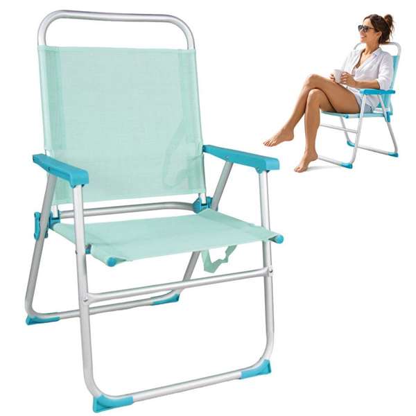 JugaToys Chaise de plage en aluminium aguamarina JugaToys Chaise de plage en aluminium aguamarina