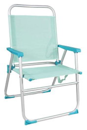 JugaToys Chaise de plage en aluminium aguamarina