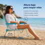 JugaToys Chaise de plage en aluminium aguamarina